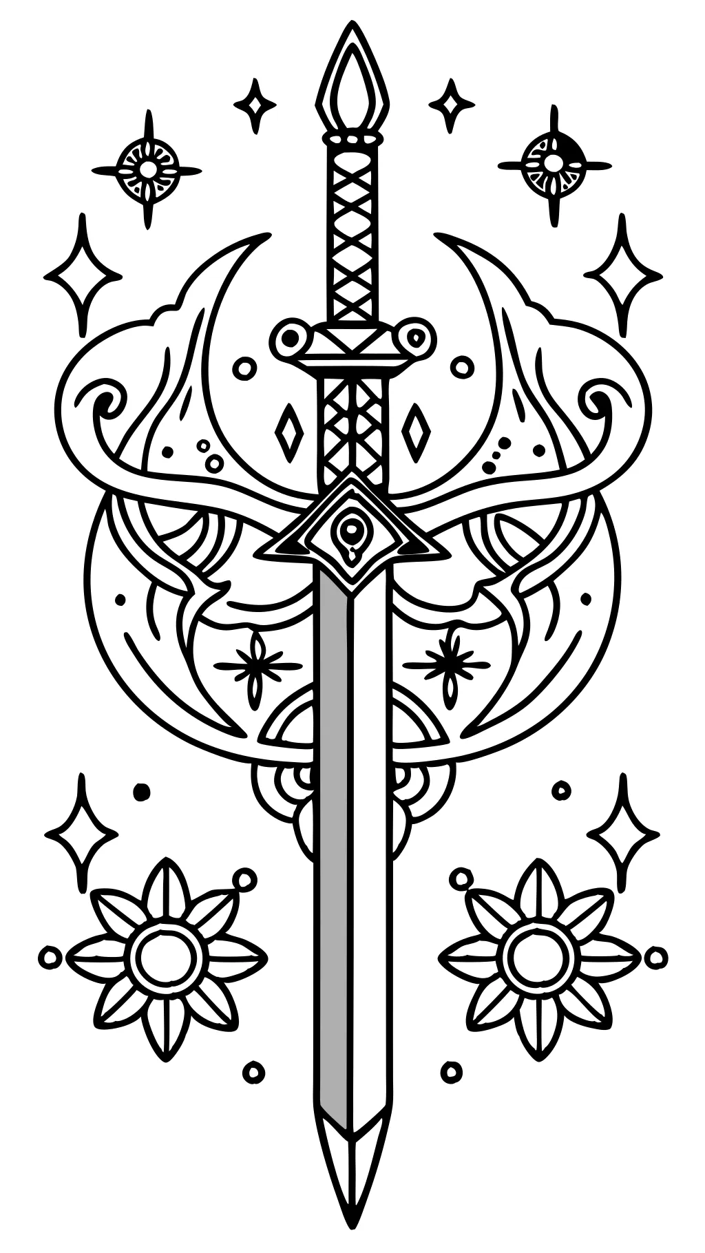 coloring pages sword